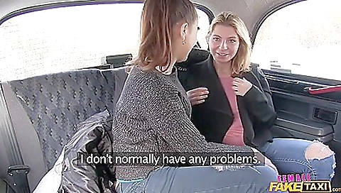Strap On Fun In Taxi 1 - Female Fake